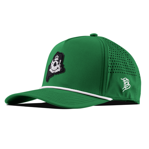 Maine Vintage Curved 5 Panel Rope Kelly Green