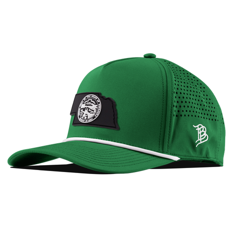 Nebraska Vintage Curved 5 Panel Rope Kelly Green