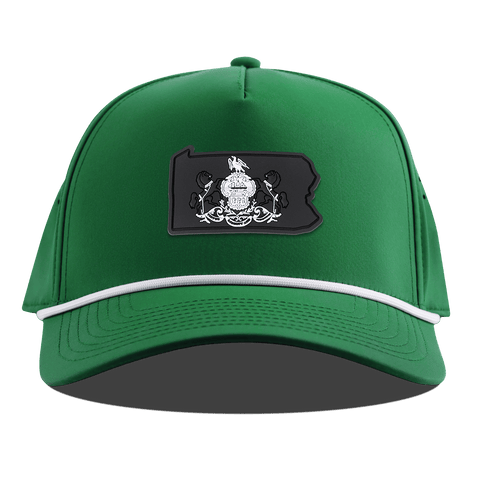 Pennsylvania Vintage Curved 5 Panel Rope Kelly Green