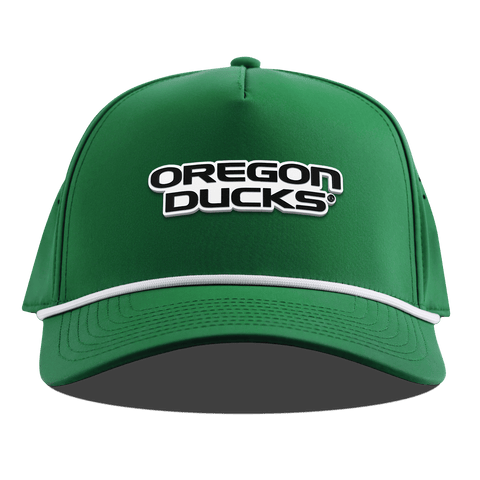 University of Oregon "Vintage Oregon Ducks" Curved 5 Panel Rope Kelly Green
