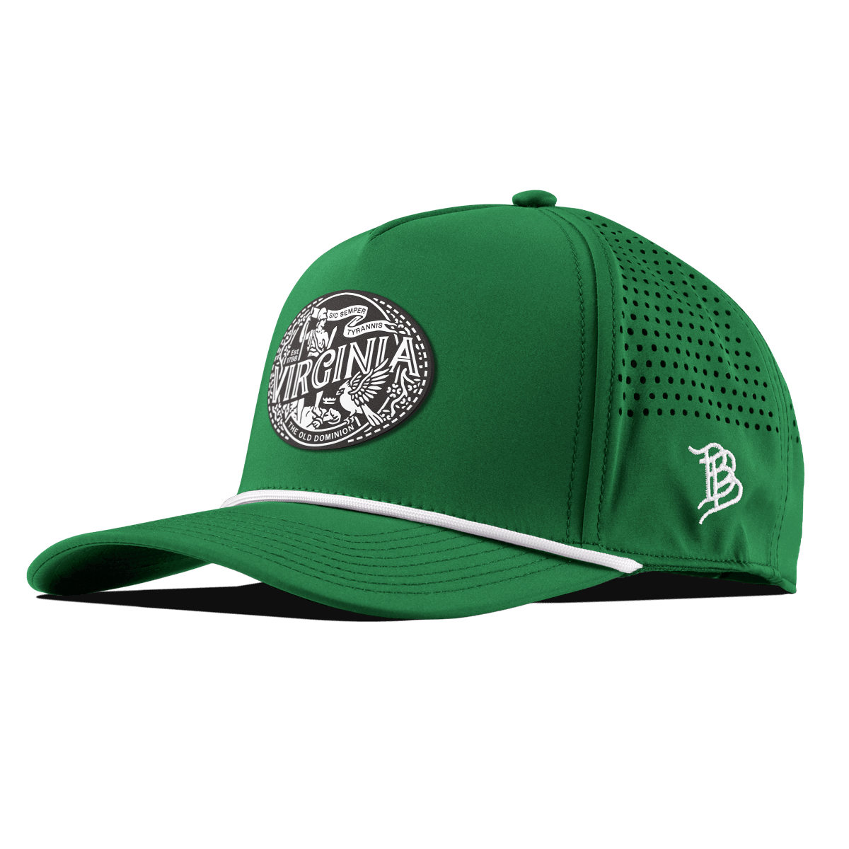 Virginia Traveler Curved 5 Panel Rope Kelly Green