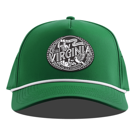 Virginia Traveler Curved 5 Panel Rope Kelly Green