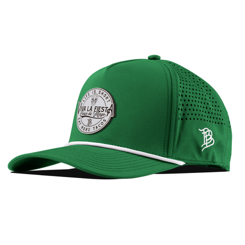 Branded Fiesta Curved 5 Panel Rope Kelly Green