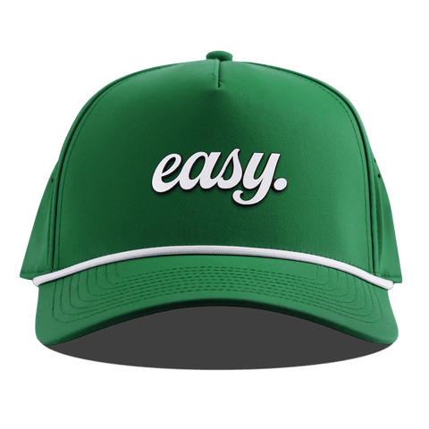 Easy Script Curved 5 Panel Rope Kelly Green
