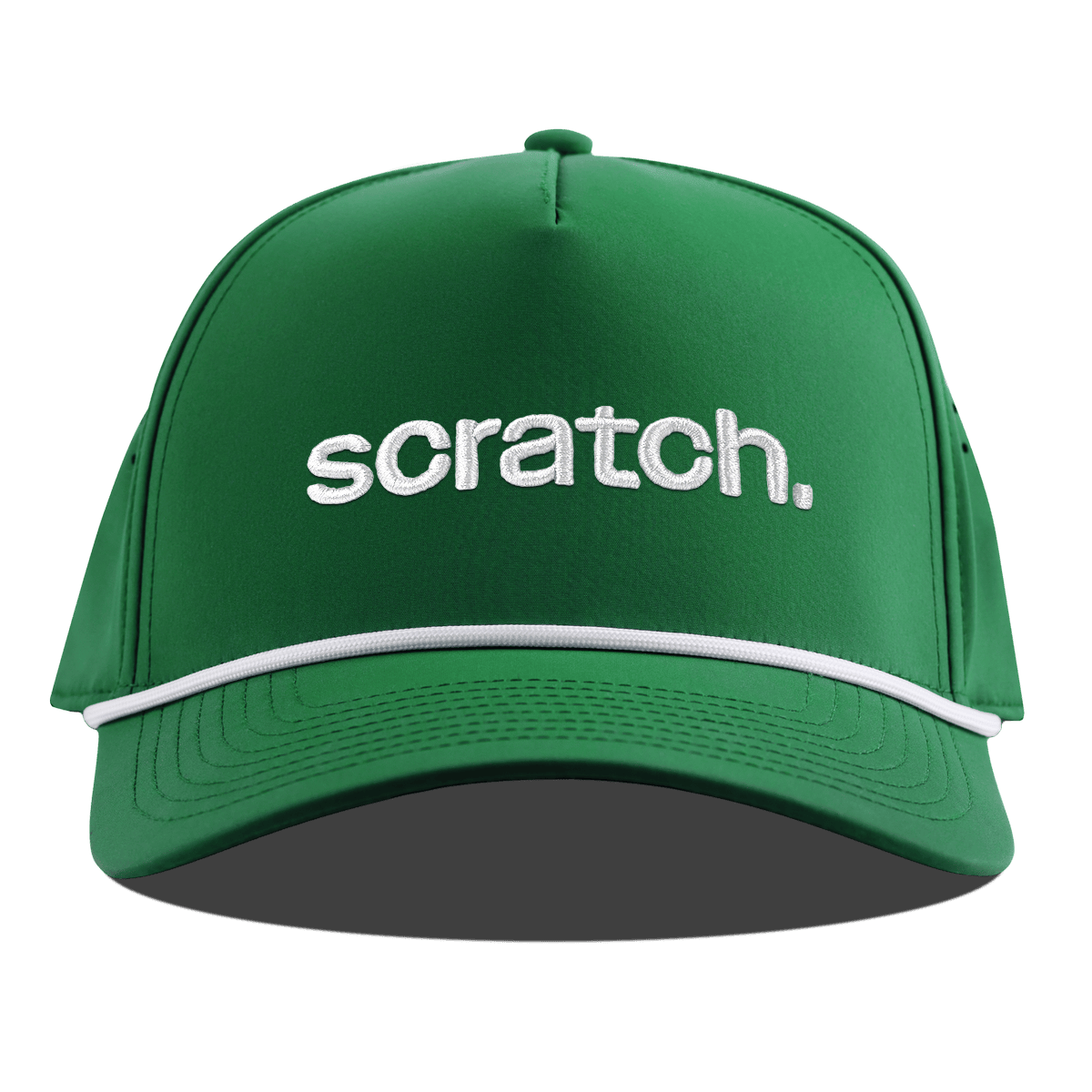 scratch. Curved 5 Panel Rope Kelly Green