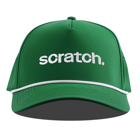 scratch. Curved 5 Panel Rope Kelly Green