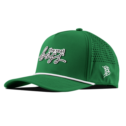 The Real Boss Curved 5 Panel Rope Kelly Green