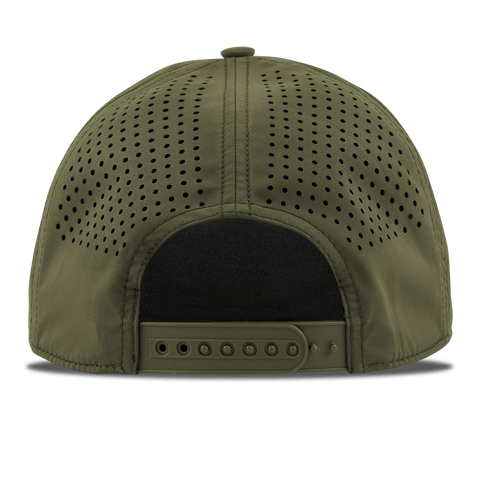 Nebraska 37 Curved 5 Panel Rope Back Loden/Black