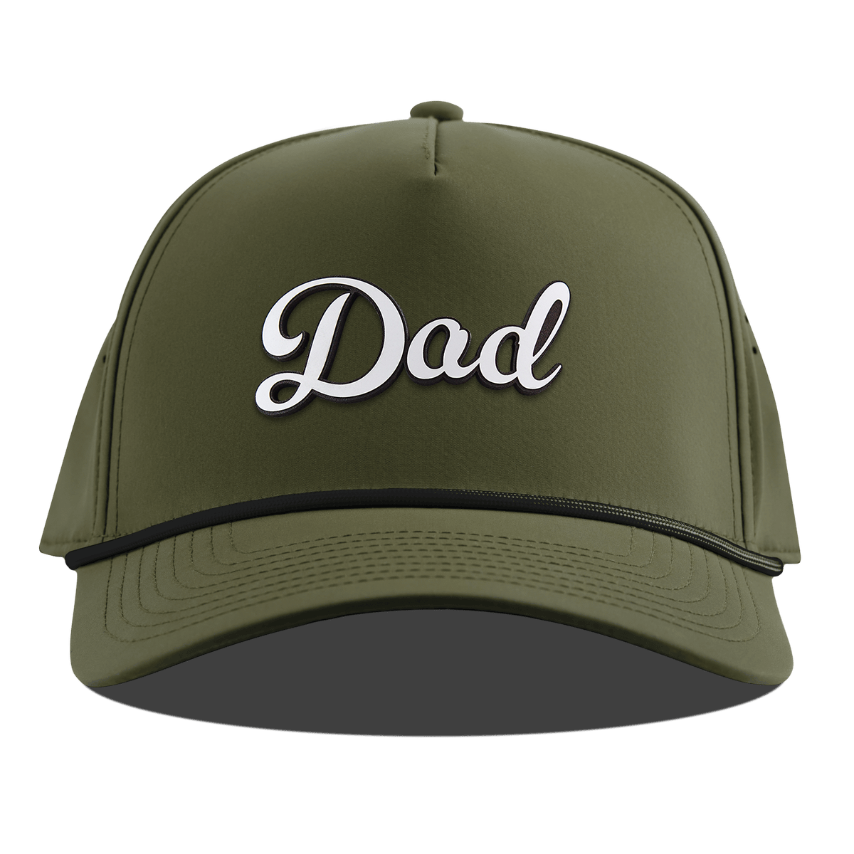Dad Script Curved 5 Panel Rope Loden