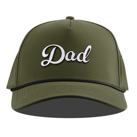 Dad Script Curved 5 Panel Rope Loden