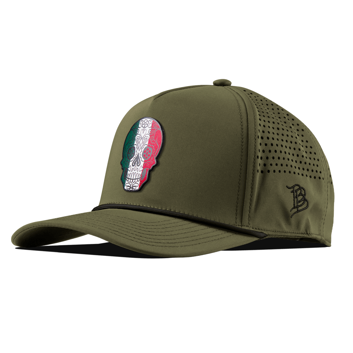 Fiesta Sugar Skull Curved 5 Panel Rope Loden