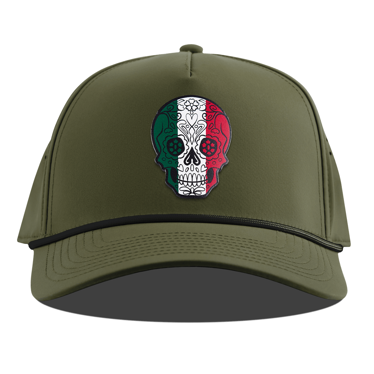 Fiesta Sugar Skull Curved 5 Panel Rope Loden