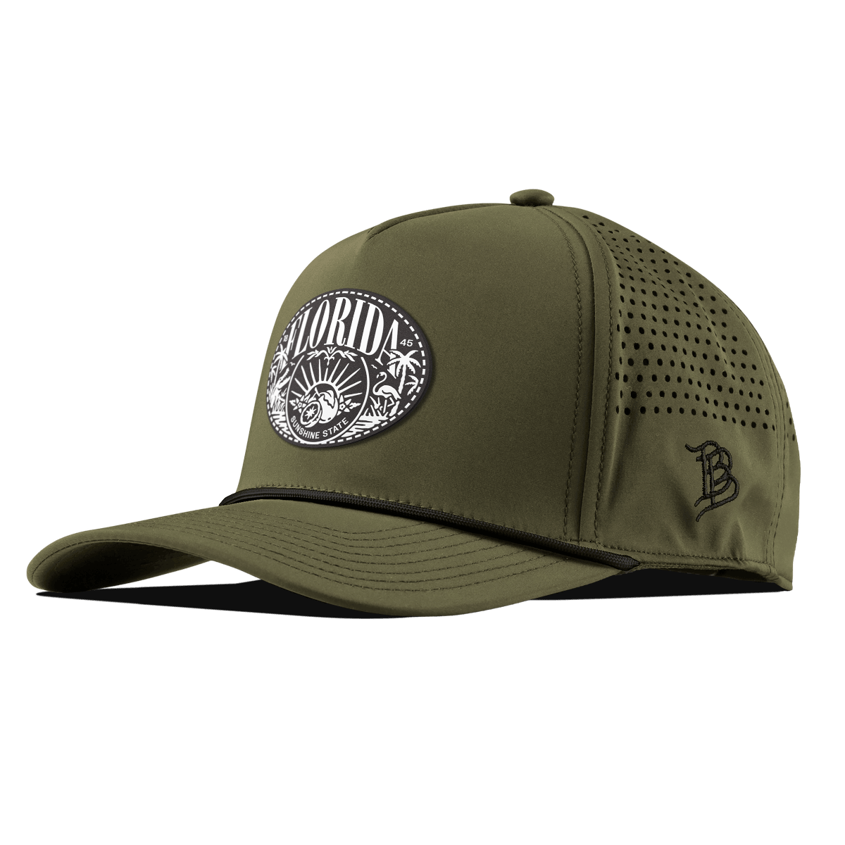 Florida Traveler Curved 5 Panel Rope Loden
