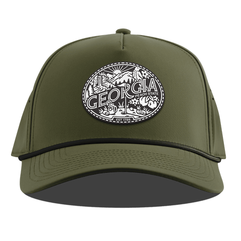 Georgia Traveler Curved 5 Panel Rope Loden