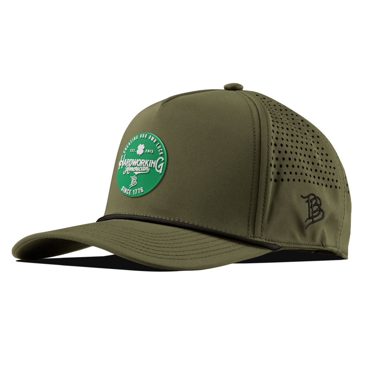 Get the Green Curved 5 Panel Rope Loden