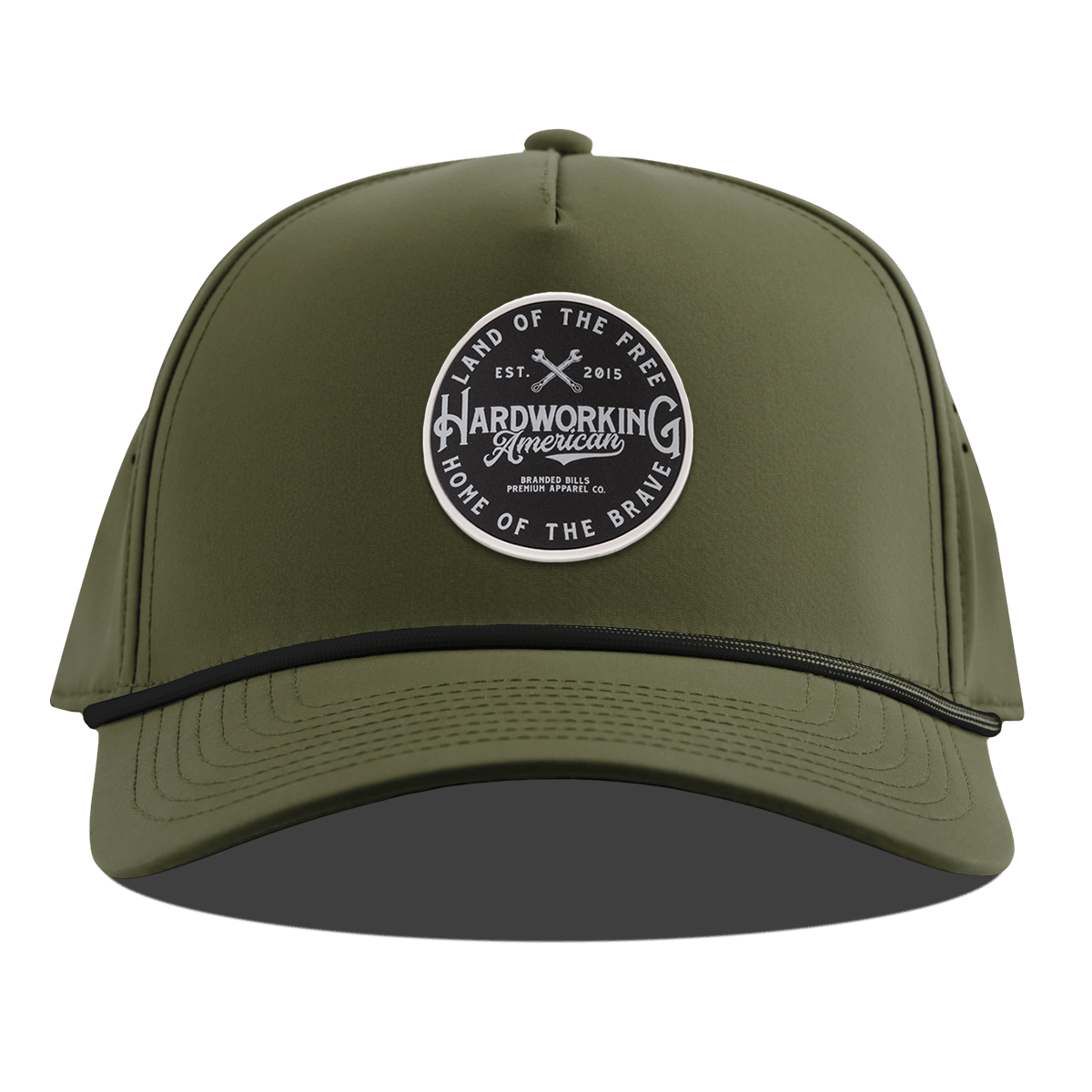 Hardworking PVC Curved 5 Panel Rope Loden