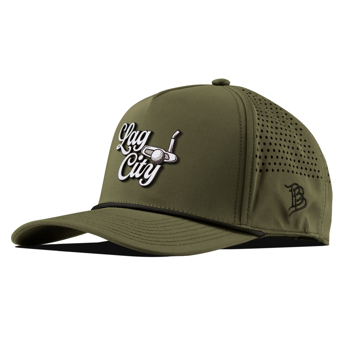 Lag City Script Curved 5 Panel Rope Loden