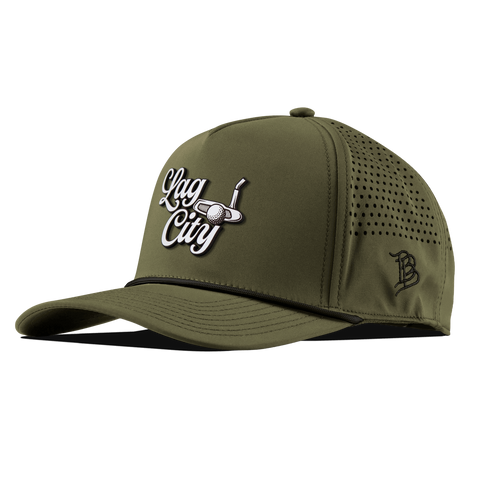 Lag City Script Curved 5 Panel Rope Loden