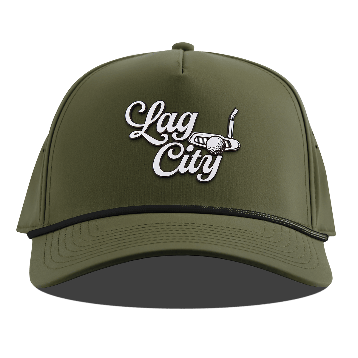 Lag City Script Curved 5 Panel Rope Loden