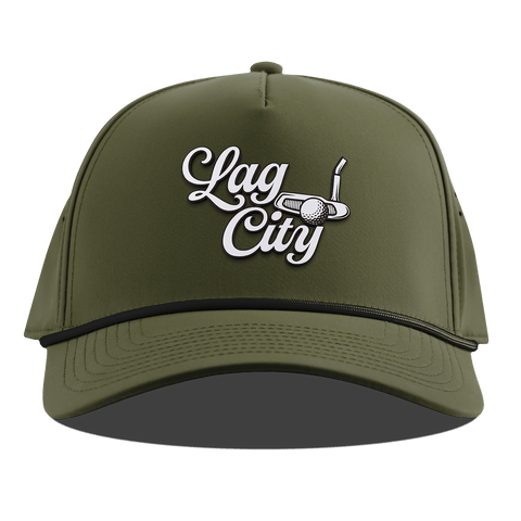 Lag City Script Curved 5 Panel Rope Loden