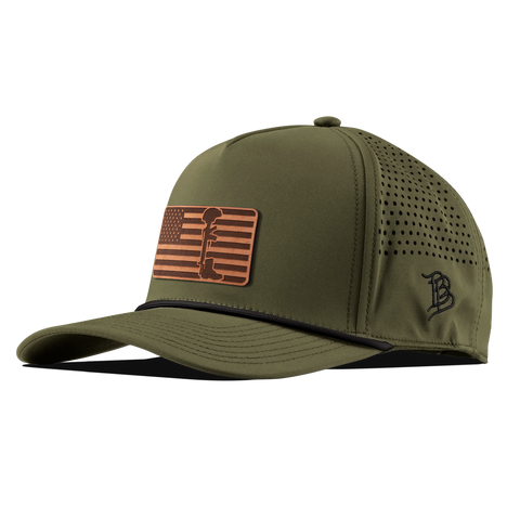 Memorial Curved 5 Panel Rope Loden/Black 