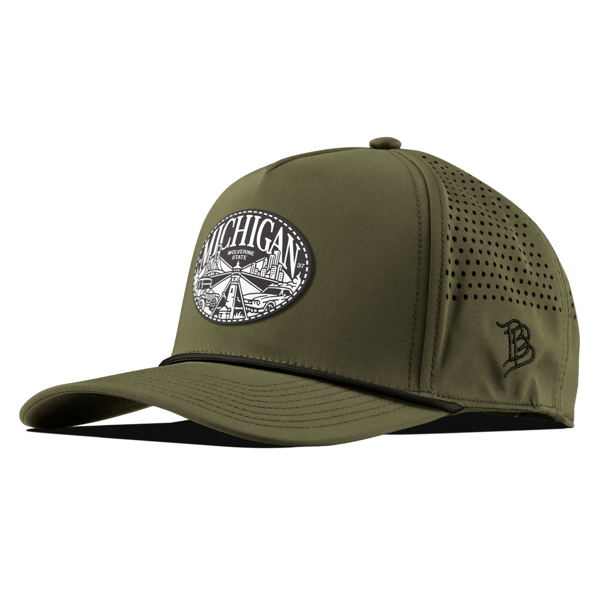 Michigan Traveler Curved 5 Panel Rope Loden