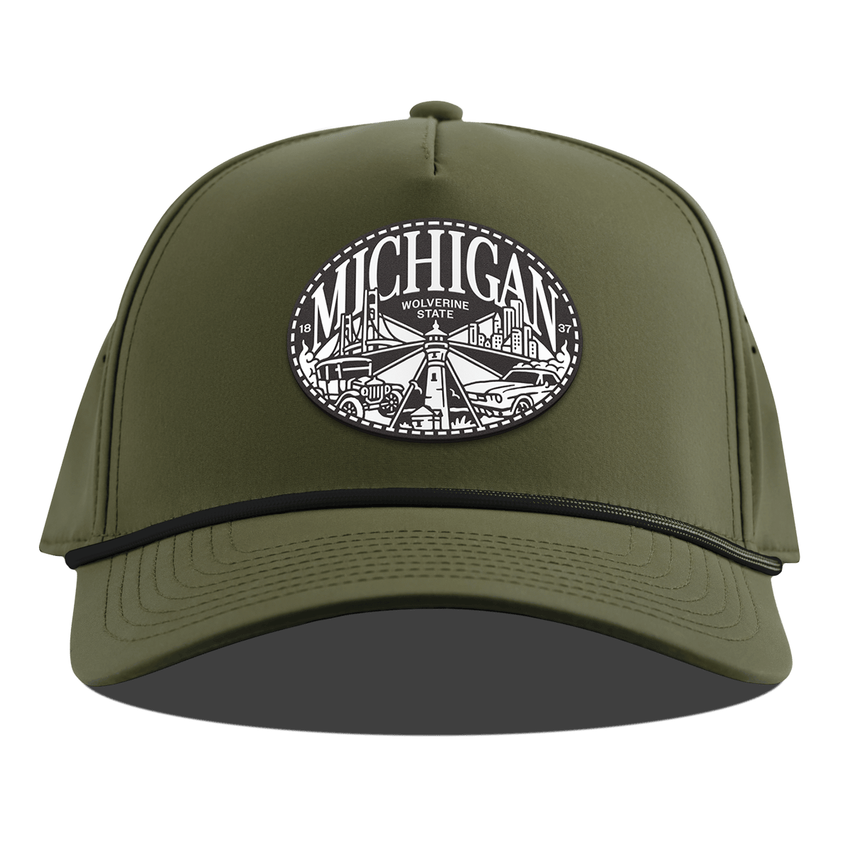 Michigan Traveler Curved 5 Panel Rope Loden