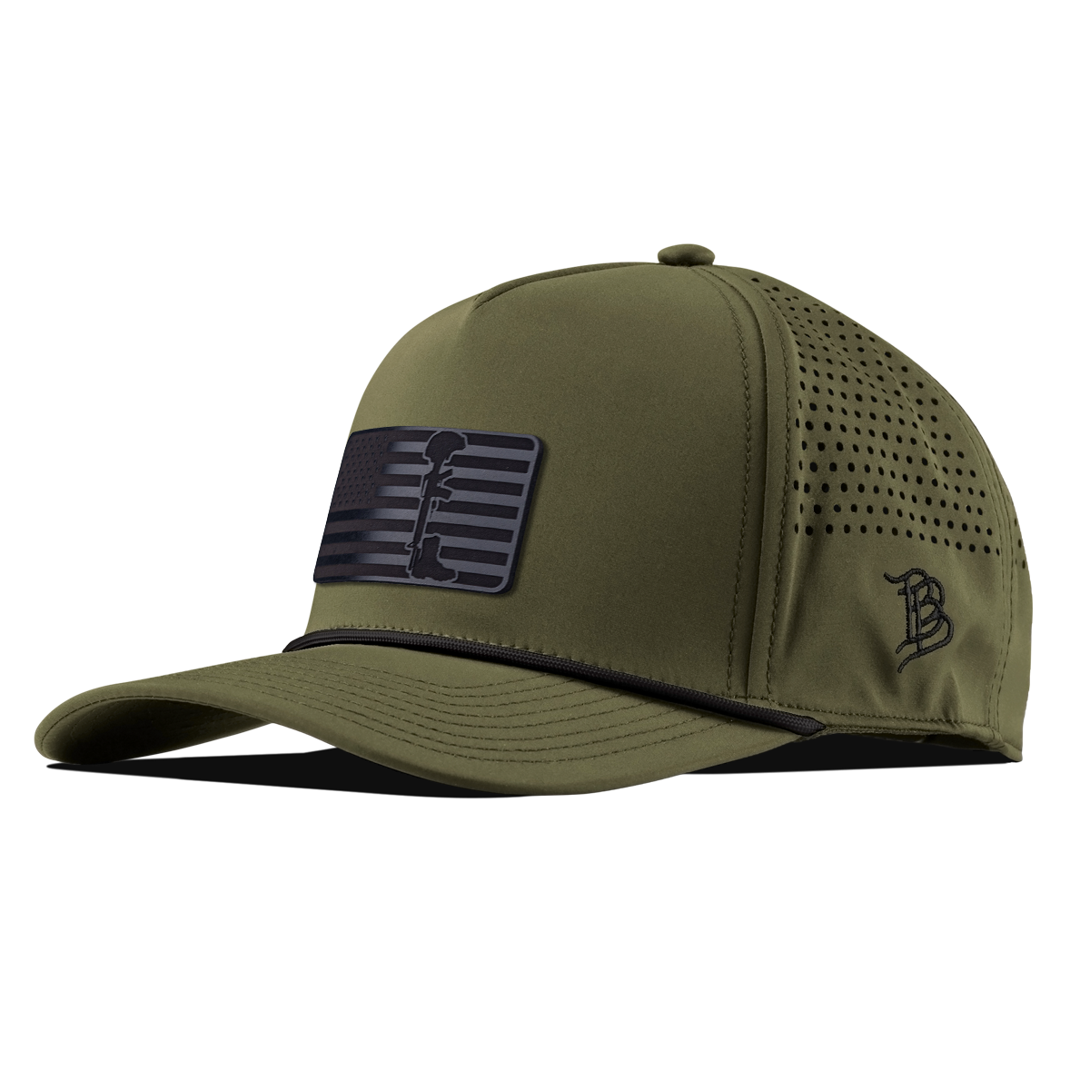 Midnight Memorial Curved 5 Panel Rope Loden/Black 