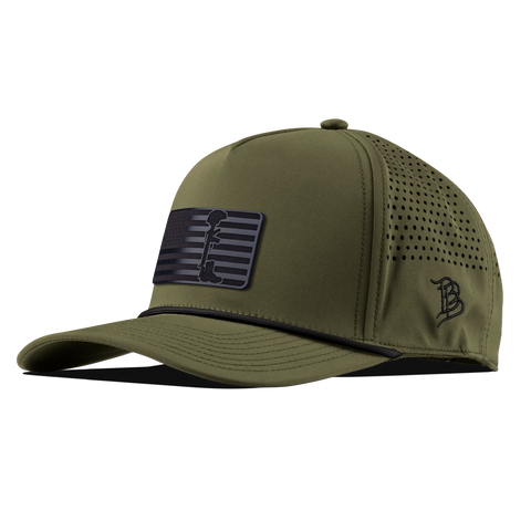 Midnight Memorial Curved 5 Panel Rope Loden/Black 