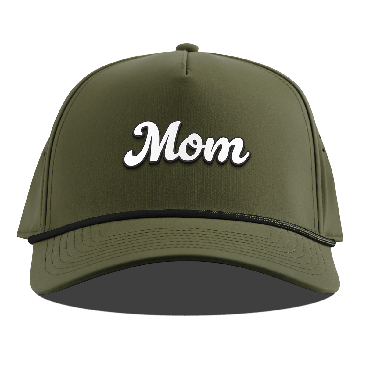 Mom Script Curved 5 Panel Rope Loden