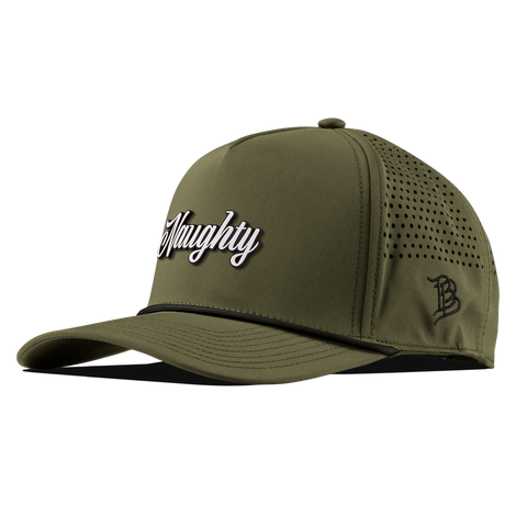 Naughty Curved 5 Panel Rope Loden/Black