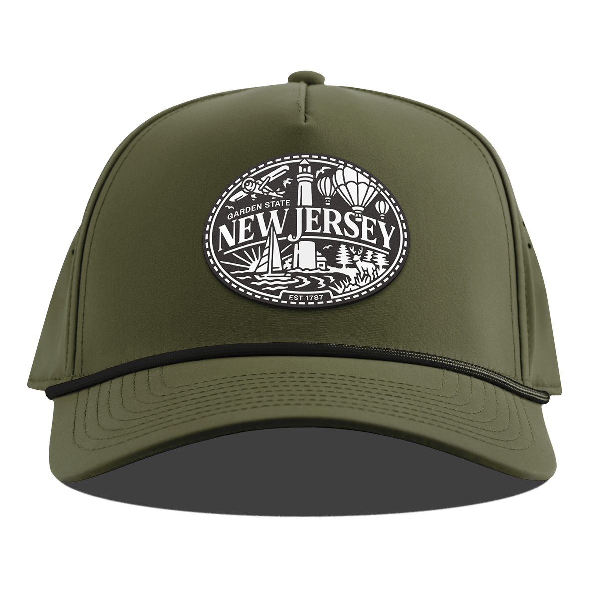 New Jersey Traveler Curved 5 Panel Rope Loden