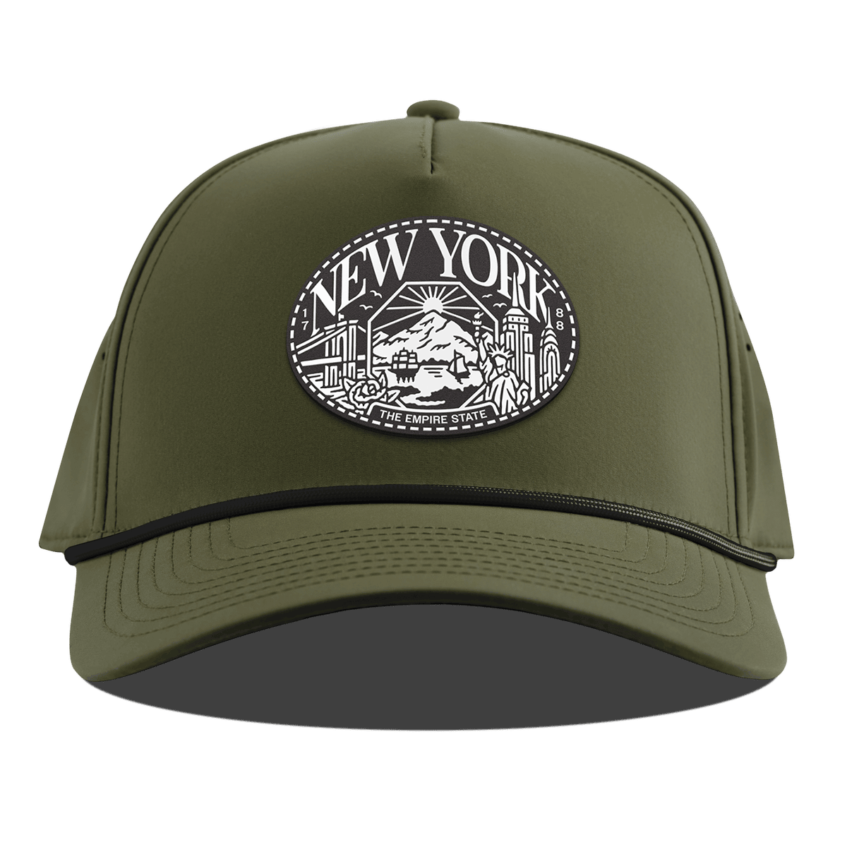 New York Traveler Curved 5 Panel Rope Loden