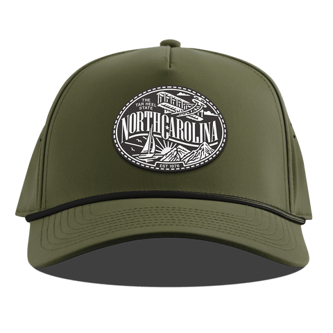 North Carolina Traveler Curved 5 Panel Rope Loden