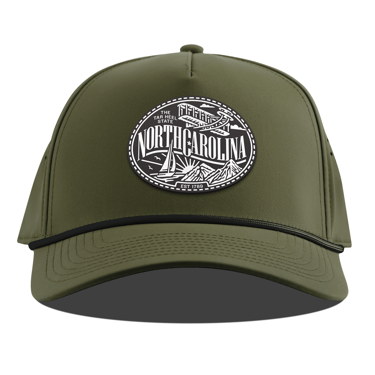 North Carolina Traveler Curved 5 Panel Rope Loden