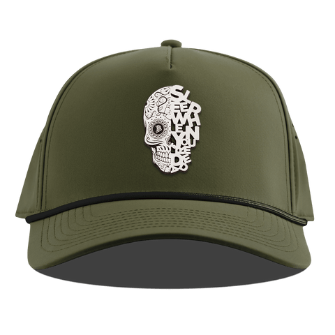 Sleep When You're Dead Skull Curved 5 Panel Rope Loden
