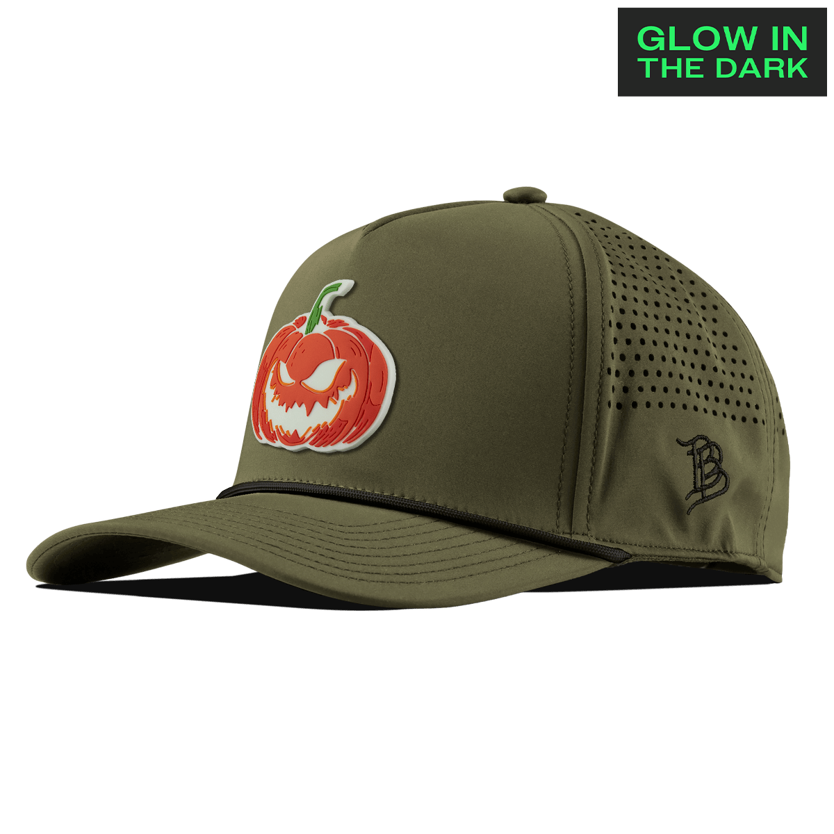 Jack-O-Lantern Glow Curved 5 Panel Rope Loden