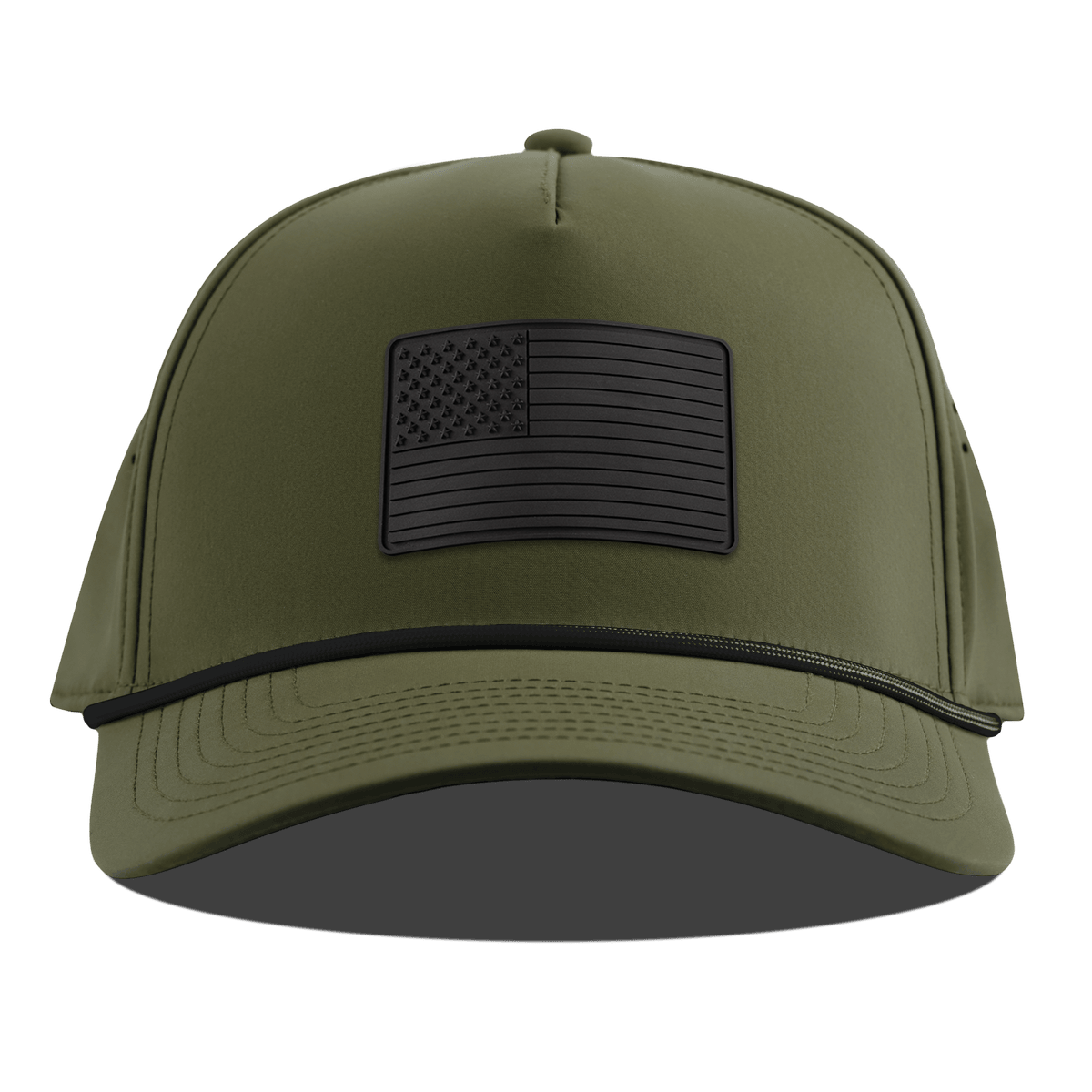 Onyx Old Glory Curved 5 Panel Rope Loden