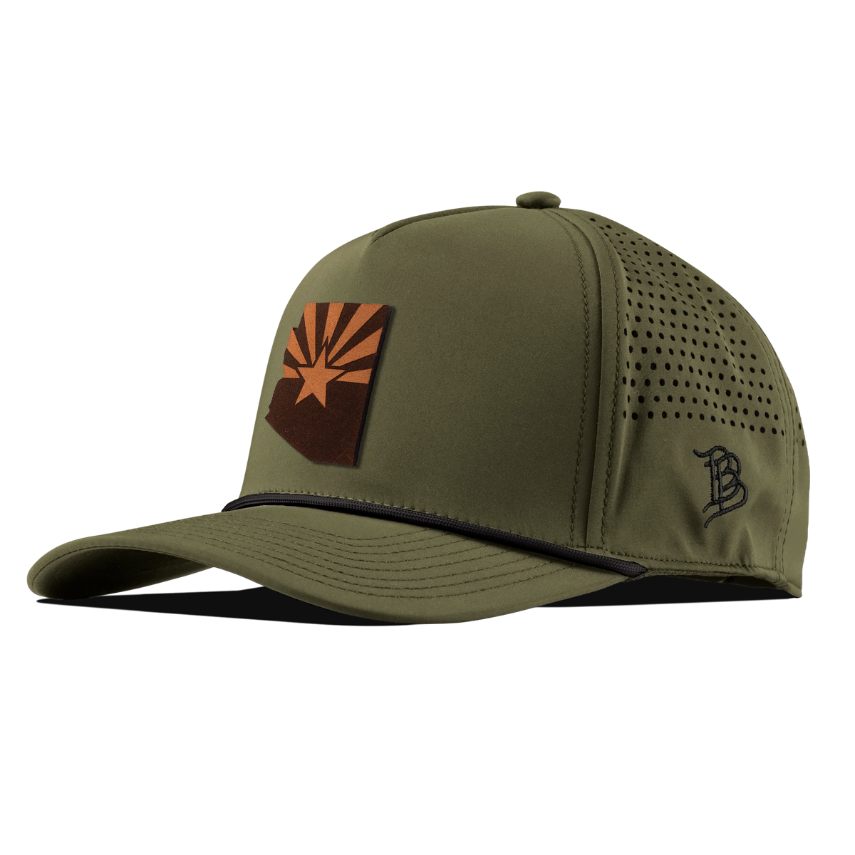 Arizona 48 Curved 5 Panel Rope Loden/Black