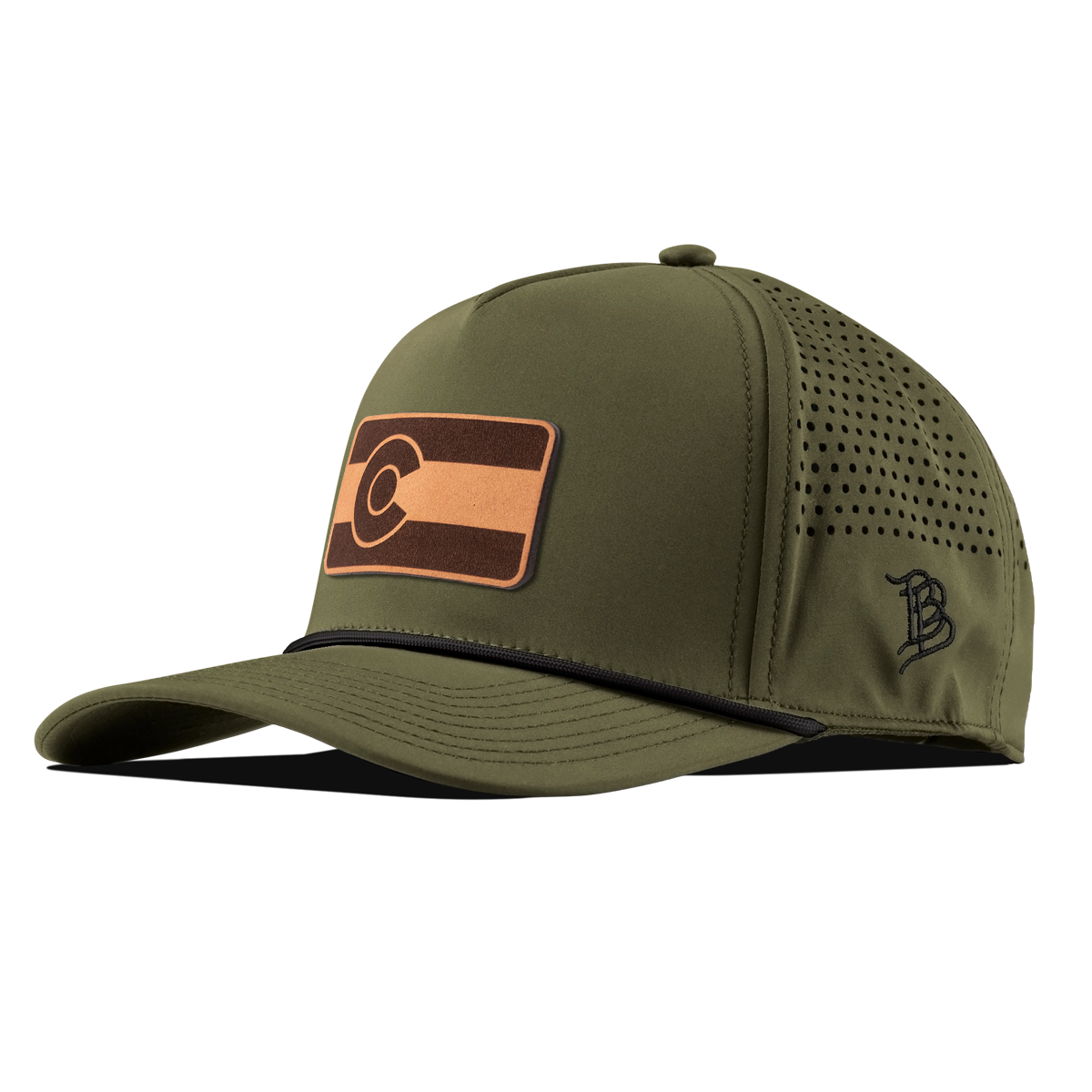 Colorado 38 Curved 5 Panel Rope Loden/Black