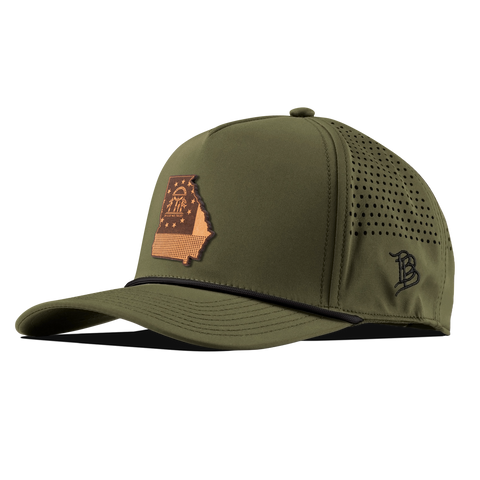 Georgia 4 Curved 5 Panel Rope Loden/Black