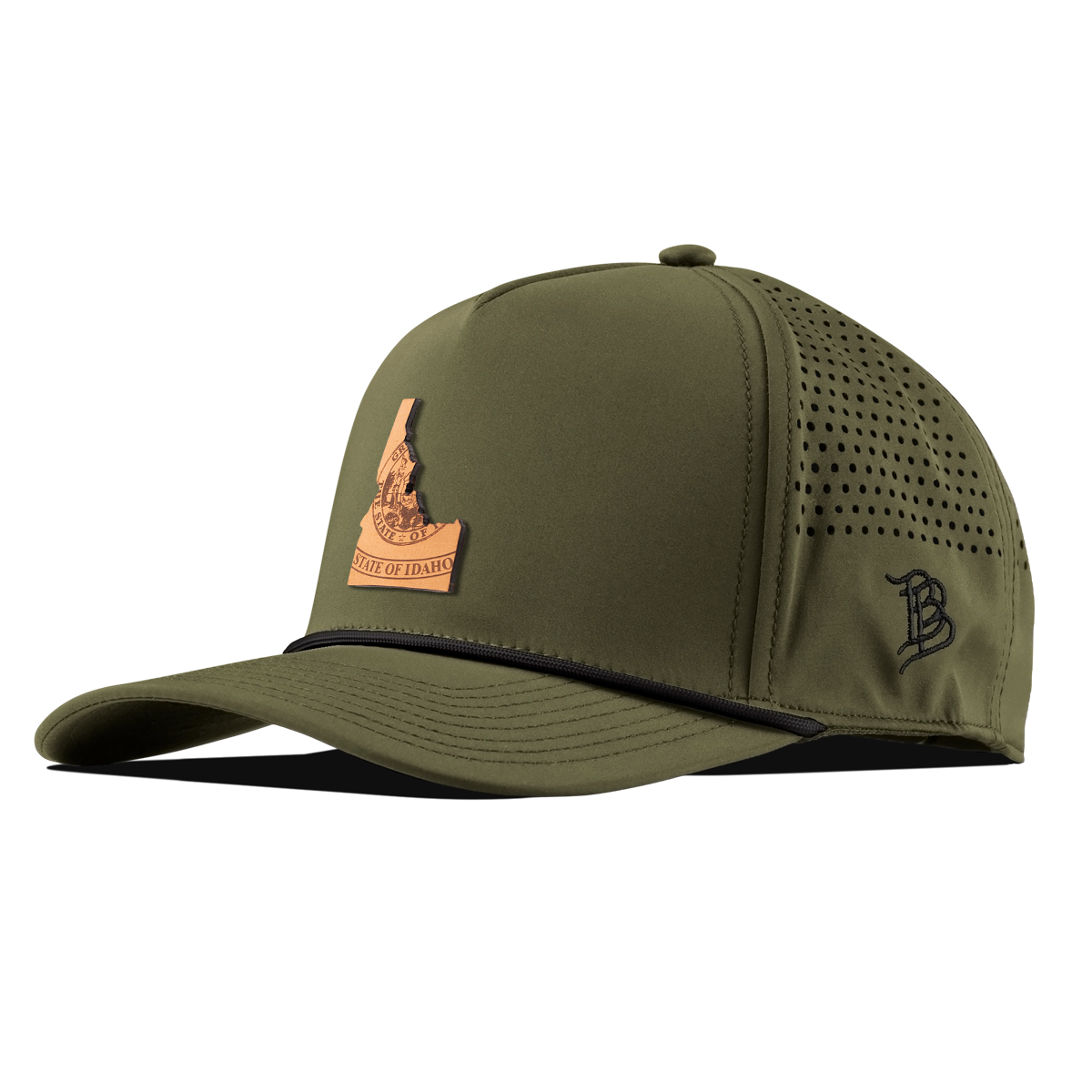 Idaho 43 Curved 5 Panel Rope Loden/Black