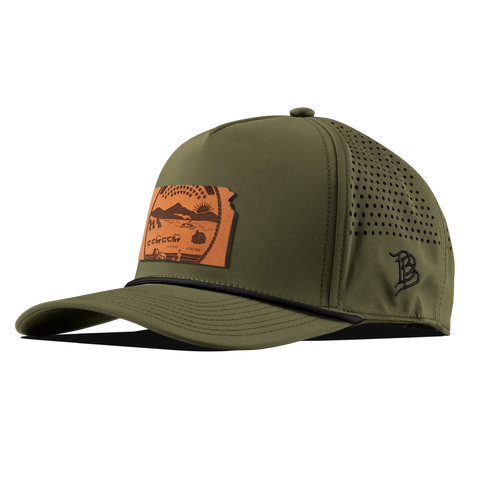 Kansas 34 Curved 5 Panel Rope Loden/Black