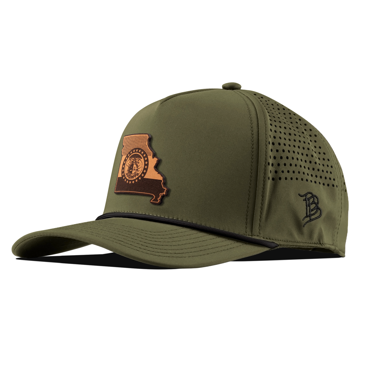 Missouri 24 Curved 5 Panel Rope Loden/Black