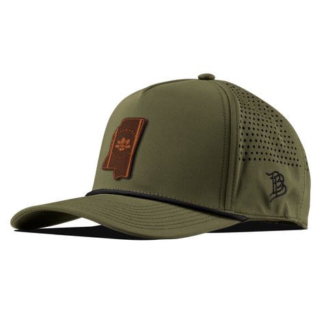 Mississippi 20 Curved 5 Panel Rope Loden/Black