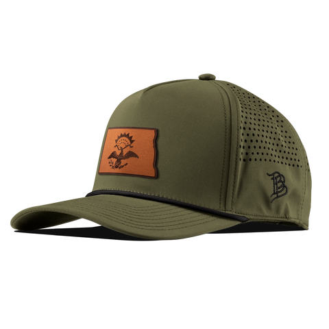 North Dakota 39 Curved 5 Panel Rope Loden/Black