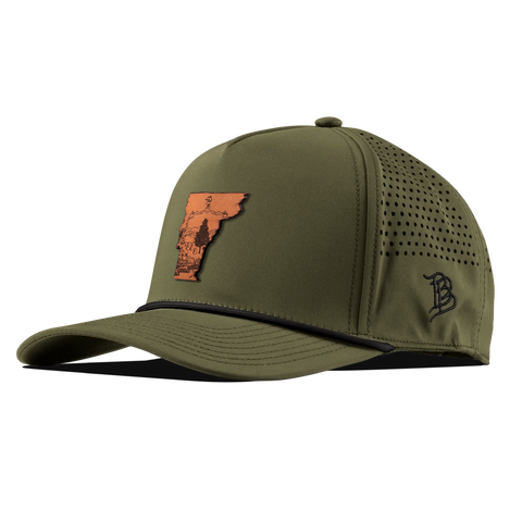 Vermont 14 Curved 5 Panel Rope Loden/Black