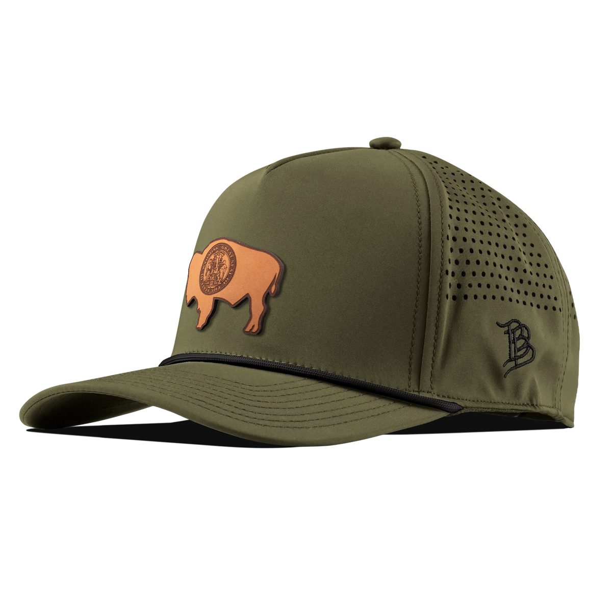 Wyoming 44 Curved 5 Panel Rope Loden/Black