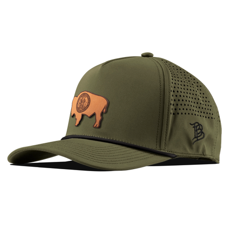 Wyoming 44 Curved 5 Panel Rope Loden/Black