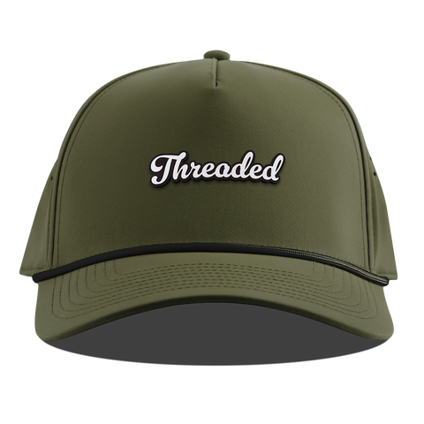 Threaded Script Curved 5 Panel Rope Loden